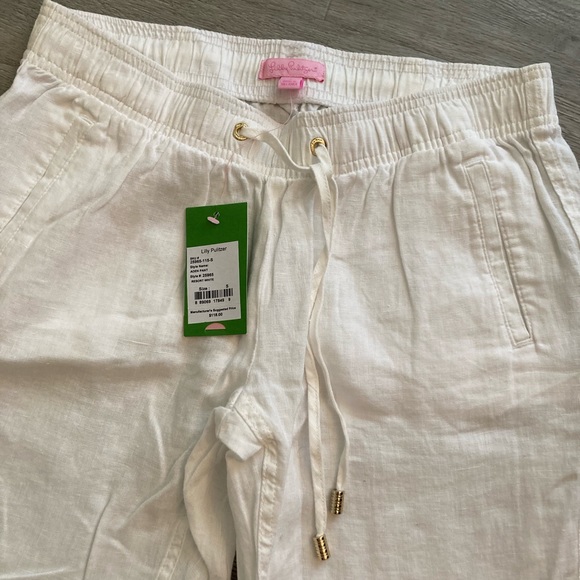 NWT Lilly Pulitzer Aden Linen Pant - Picture 4 of 7